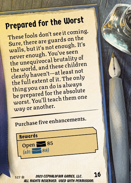 Prepared for the Worst